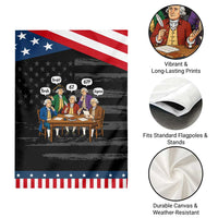 Founding Fathers 67 Bruh Sigma Patriotic Garden Flag Funny US History Meme