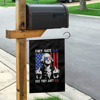 They Hate US Cuz They Ain't US Garden Flag George Washington 4th of July