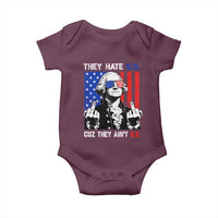 They Hate US Cuz They Ain't US Baby Onesie George Washington 4th of July