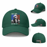 They Hate US Cuz They Ain't US Baseball Cap George Washington 4th of July