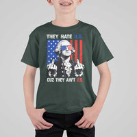 They Hate US Cuz They Ain't US T Shirt For Kid George Washington 4th of July