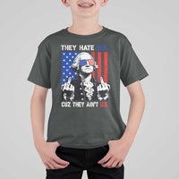 They Hate US Cuz They Ain't US T Shirt For Kid George Washington 4th of July