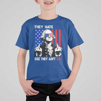 They Hate US Cuz They Ain't US T Shirt For Kid George Washington 4th of July