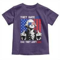 They Hate US Cuz They Ain't US Toddler T Shirt George Washington 4th of July