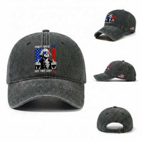 They Hate US Cuz They Ain't US Washed Cotton Baseball Cap George Washington 4th of July