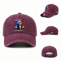 They Hate US Cuz They Ain't US Washed Cotton Baseball Cap George Washington 4th of July