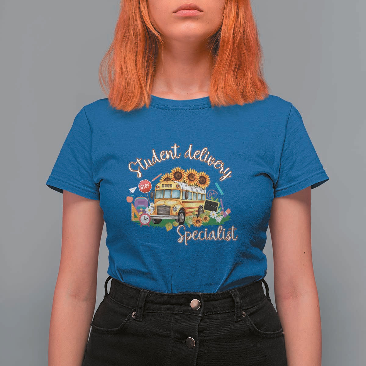 School Bus Driver T Shirt For Women Student Delivery Specialist - Wonder Print Shop