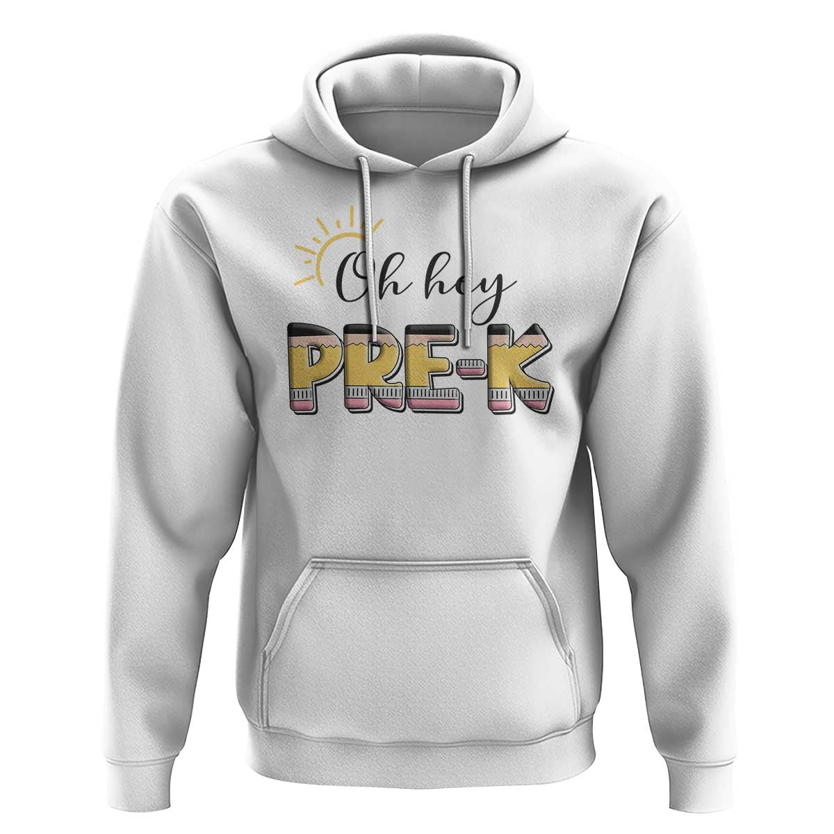 Back To School Hoodie Oh Hey Pre-K Pencil Preschool - Wonder Print Shop