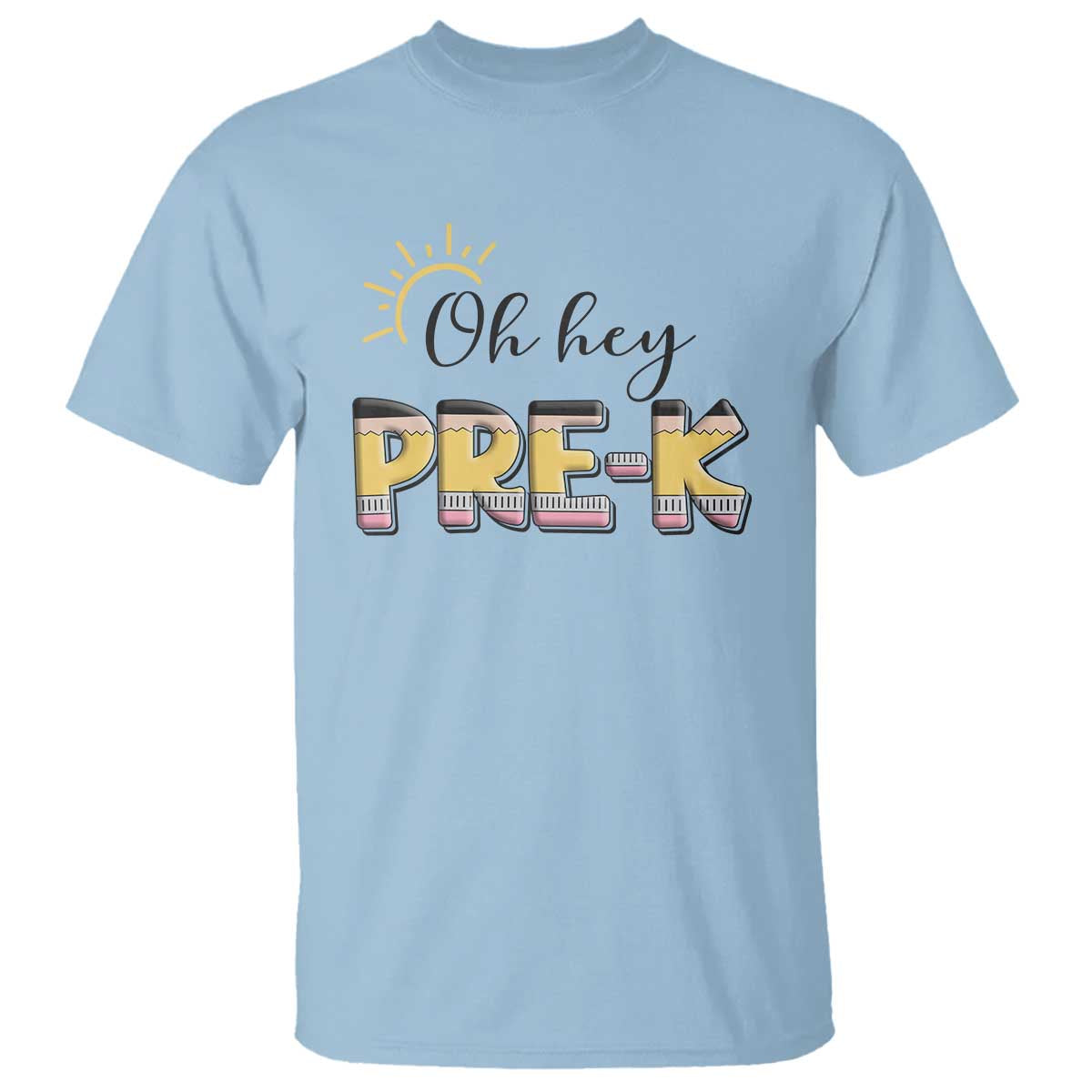 Back To School T Shirt Oh Hey Pre-K Pencil Preschool - Wonder Print Shop