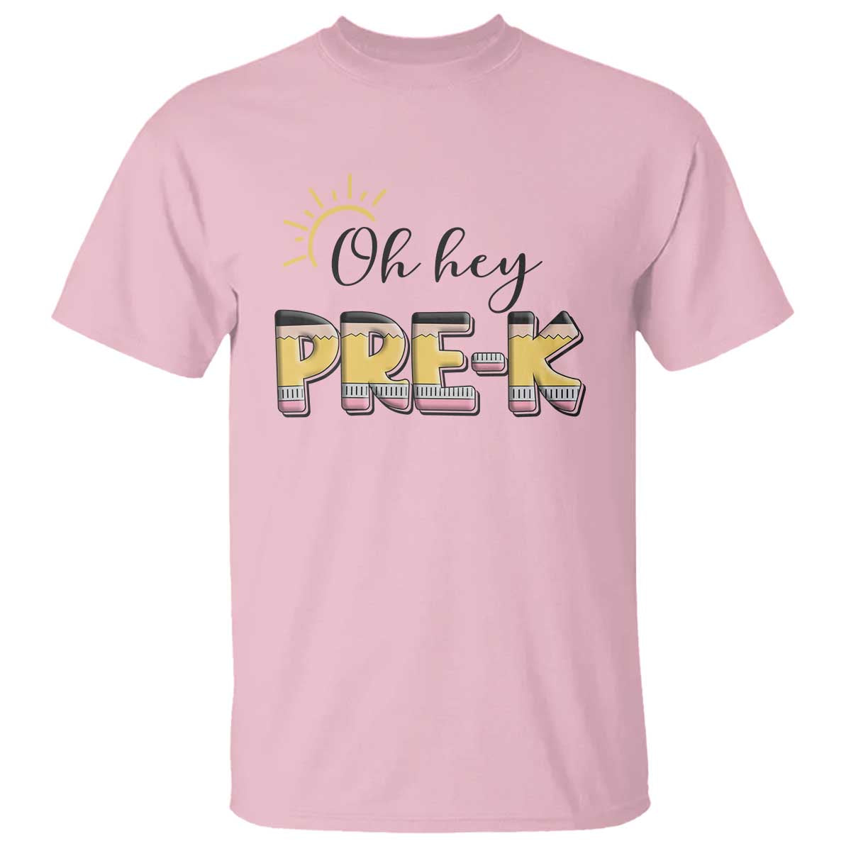 Back To School T Shirt Oh Hey Pre-K Pencil Preschool - Wonder Print Shop
