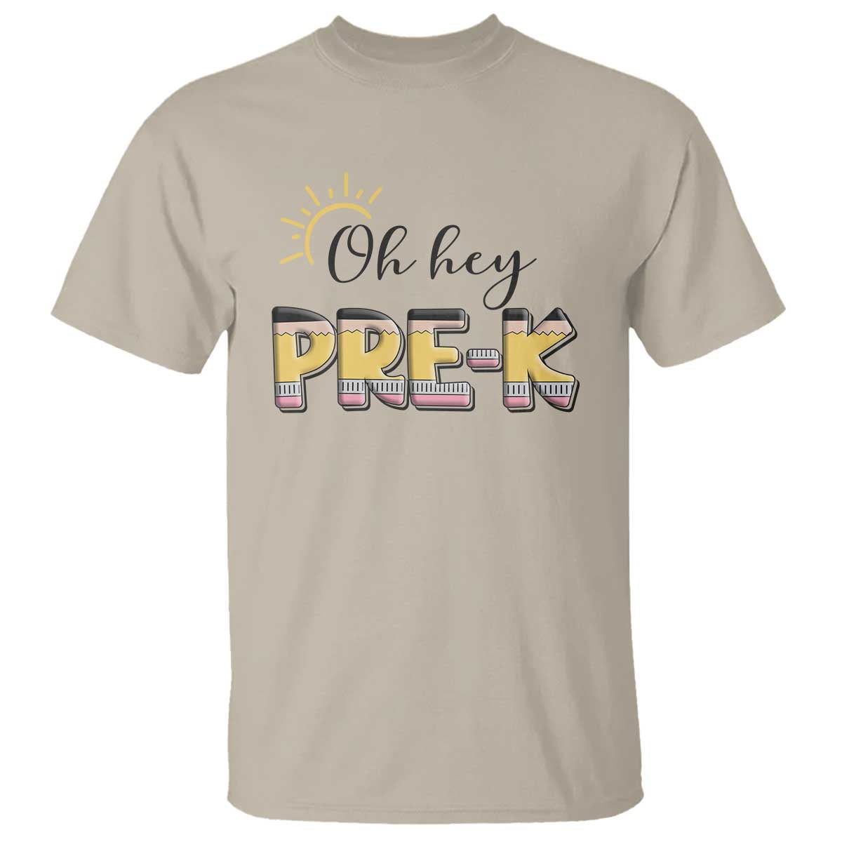 Back To School T Shirt Oh Hey Pre-K Pencil Preschool - Wonder Print Shop