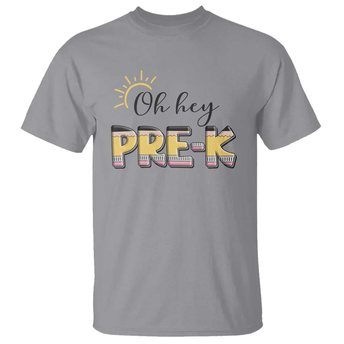 Back To School T Shirt Oh Hey Pre-K Pencil Preschool - Wonder Print Shop