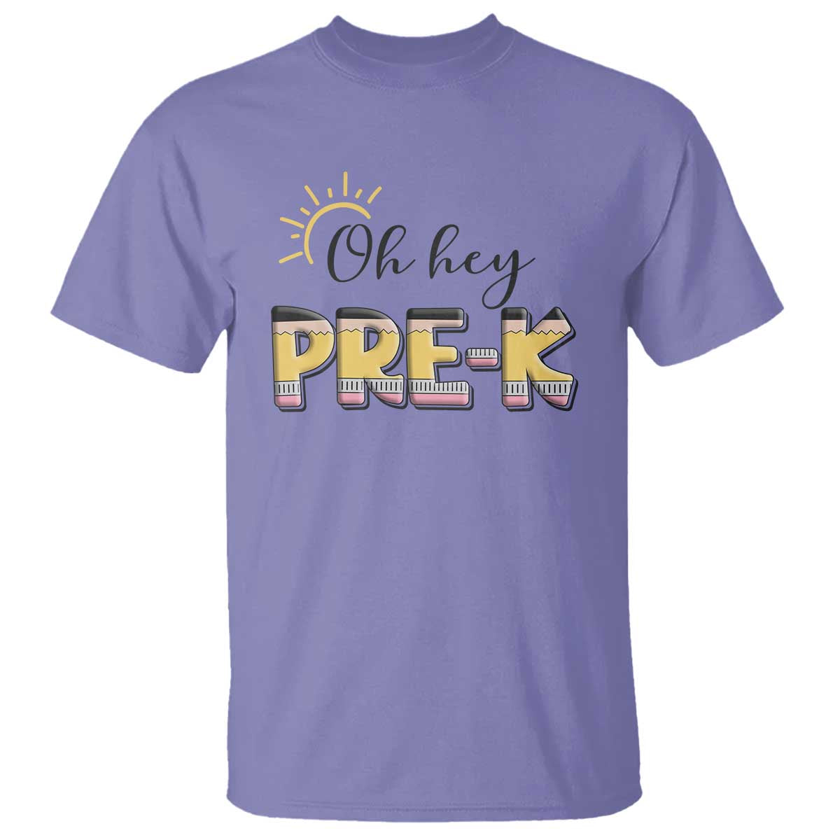 Back To School T Shirt Oh Hey Pre-K Pencil Preschool - Wonder Print Shop