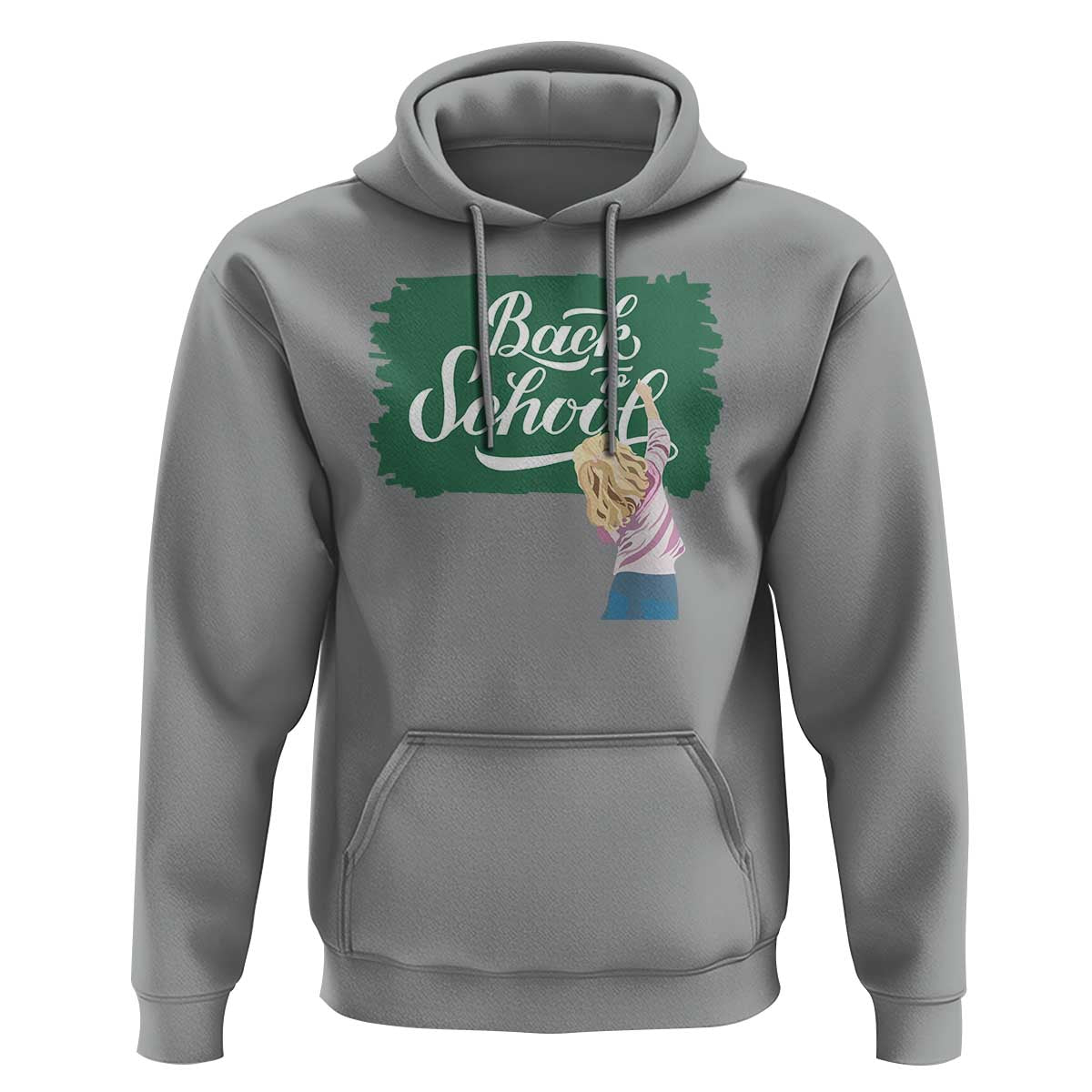 Back To School Hoodie Student Toddler Girl Green Board - Wonder Print Shop