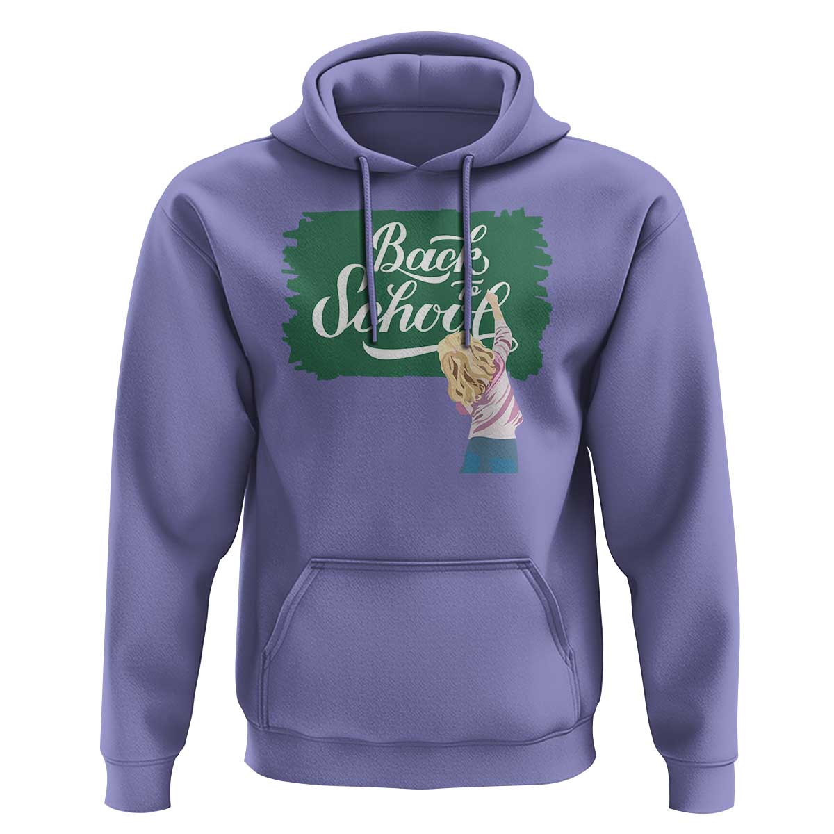 Back To School Hoodie Student Toddler Girl Green Board - Wonder Print Shop