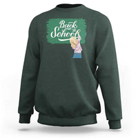 Back To School Sweatshirt Student Toddler Girl Green Board - Wonder Print Shop