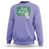 Back To School Sweatshirt Student Toddler Girl Green Board - Wonder Print Shop