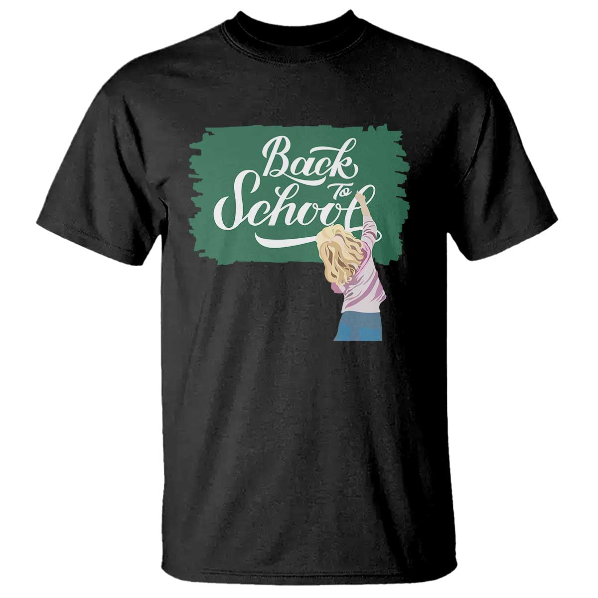 Back To School T Shirt Student Toddler Girl Green Board - Wonder Print Shop