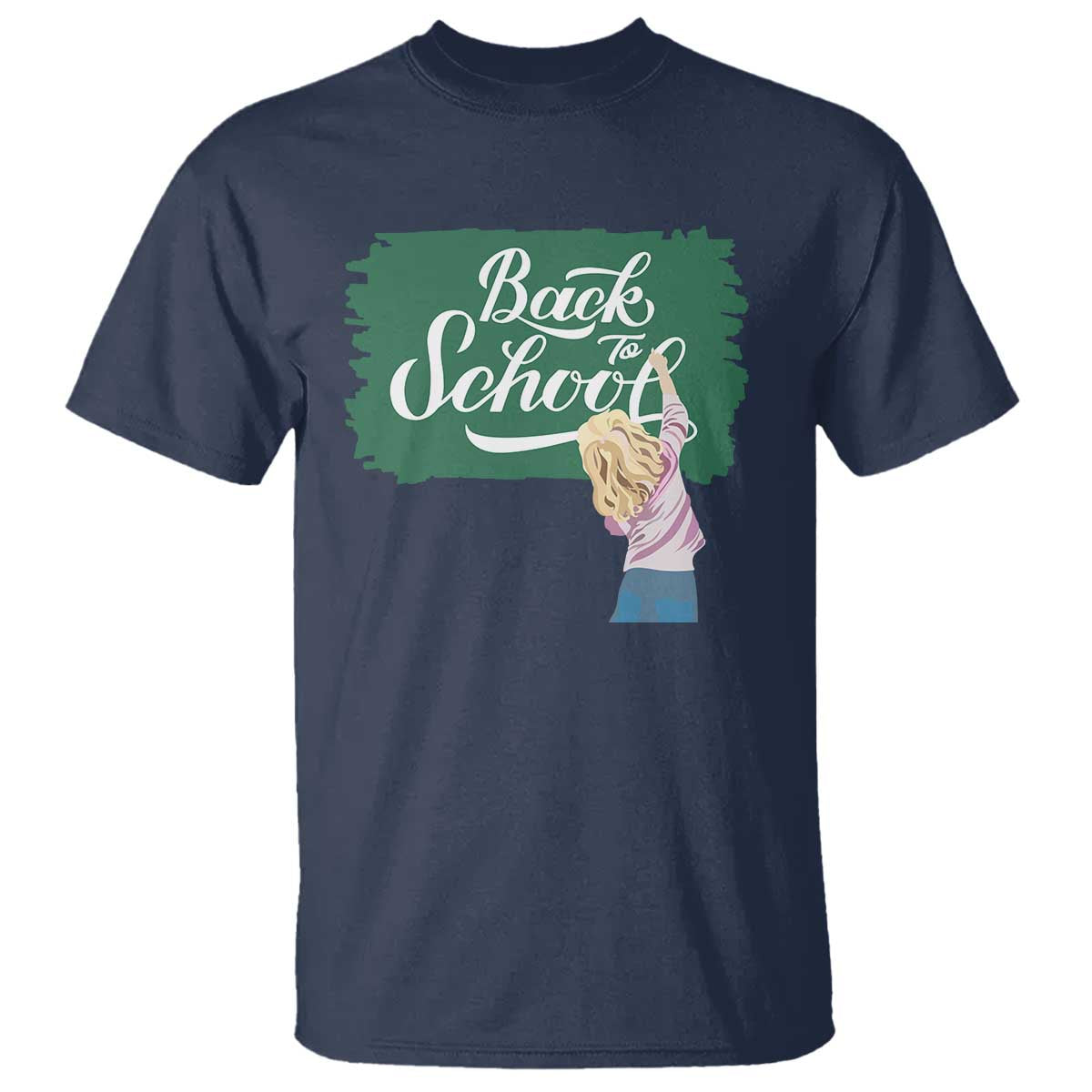 Back To School T Shirt Student Toddler Girl Green Board - Wonder Print Shop