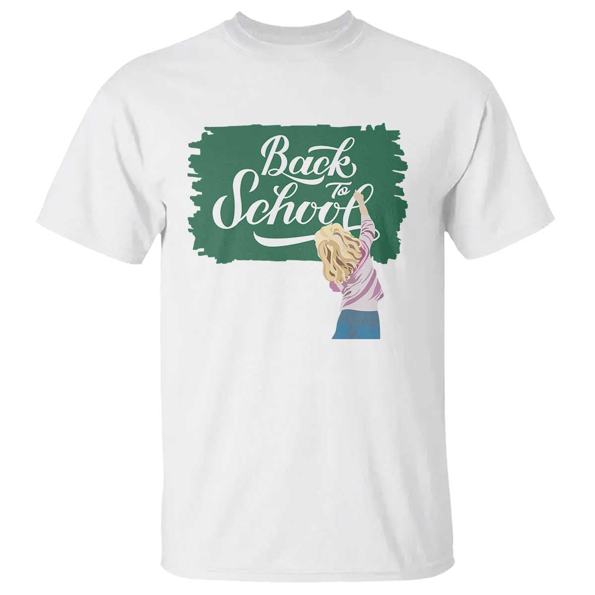 Back To School T Shirt Student Toddler Girl Green Board - Wonder Print Shop