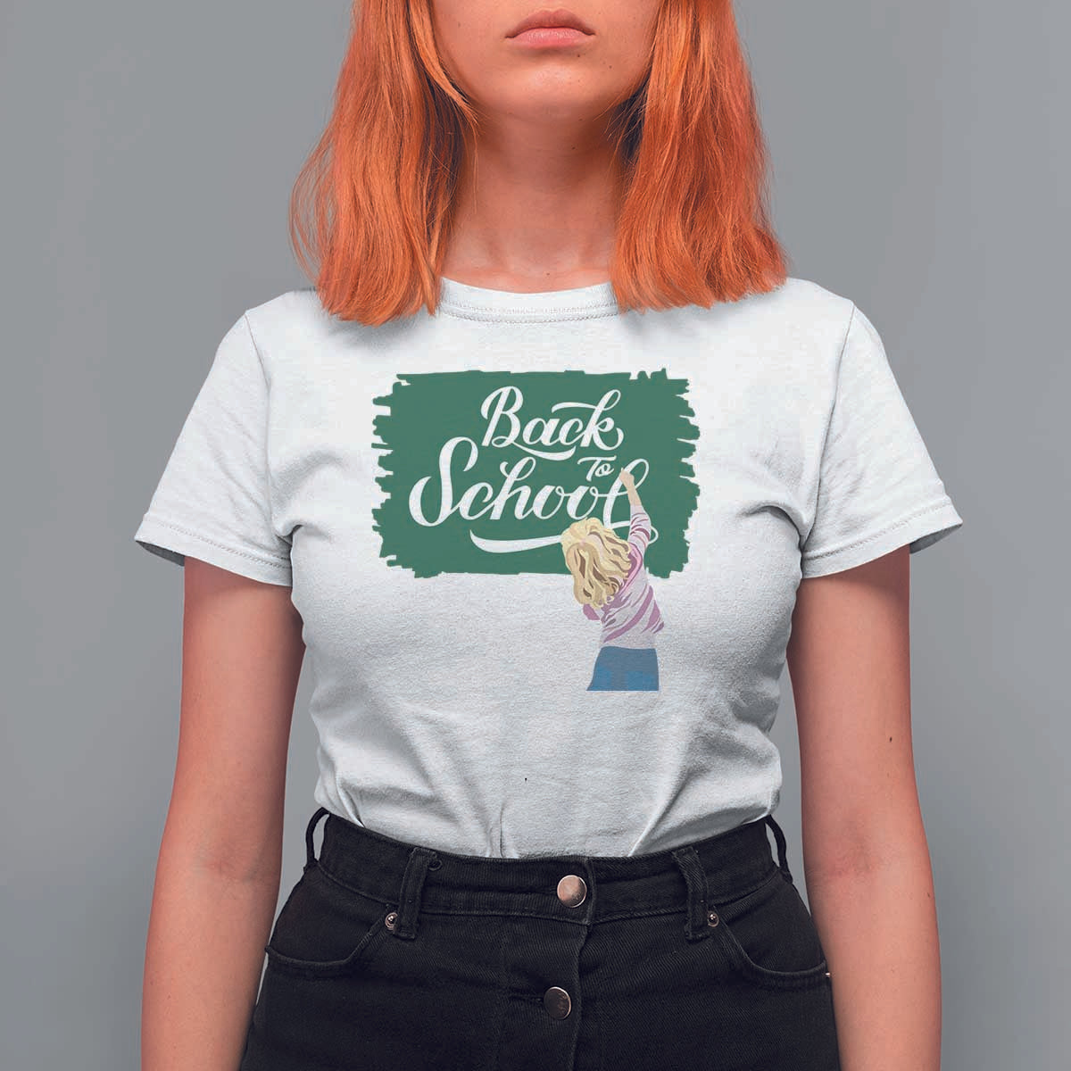 Back To School T Shirt For Women Student Toddler Girl Green Board - Wonder Print Shop