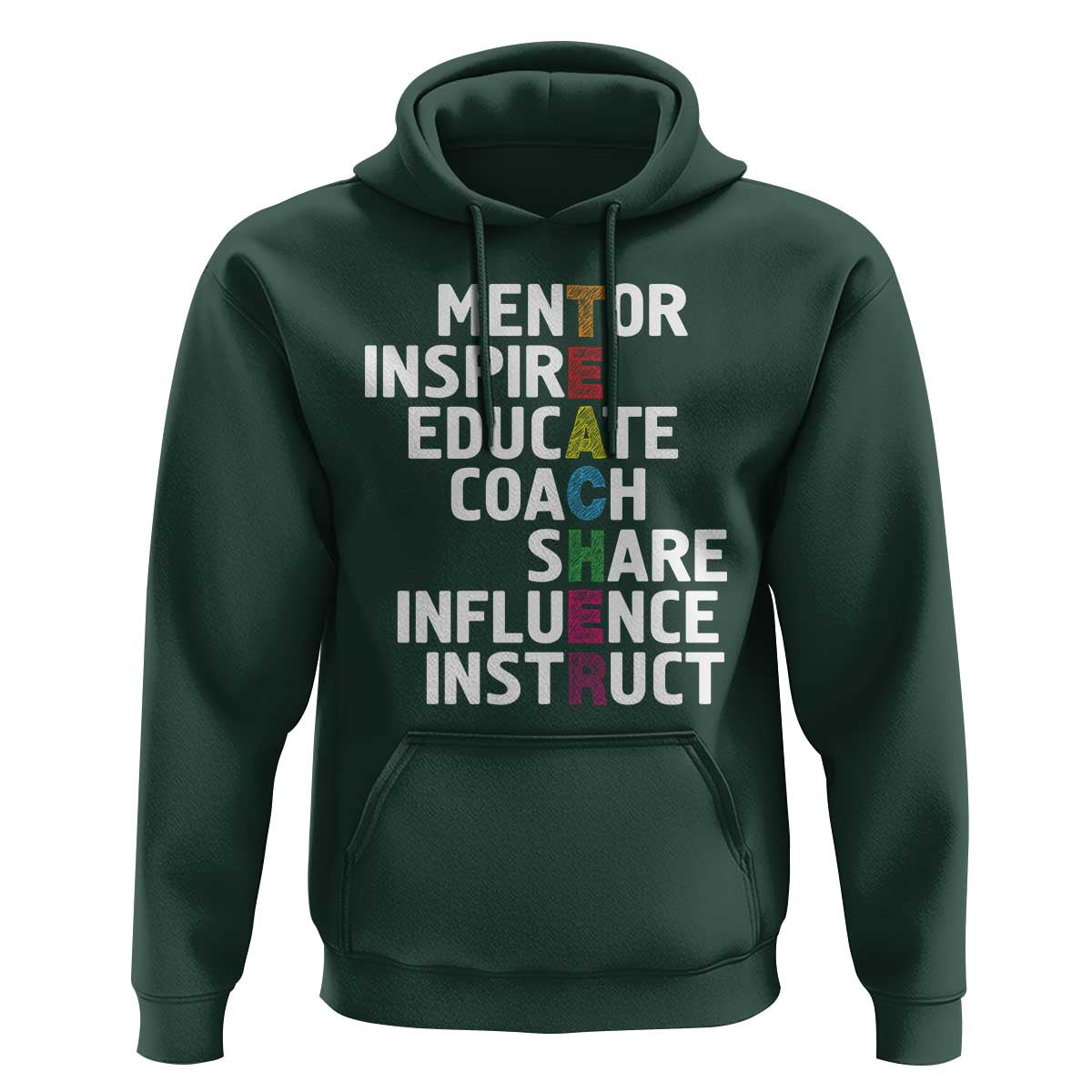 Inspirational Educator Teacher Hoodie Back To School Mentor Coach - Wonder Print Shop