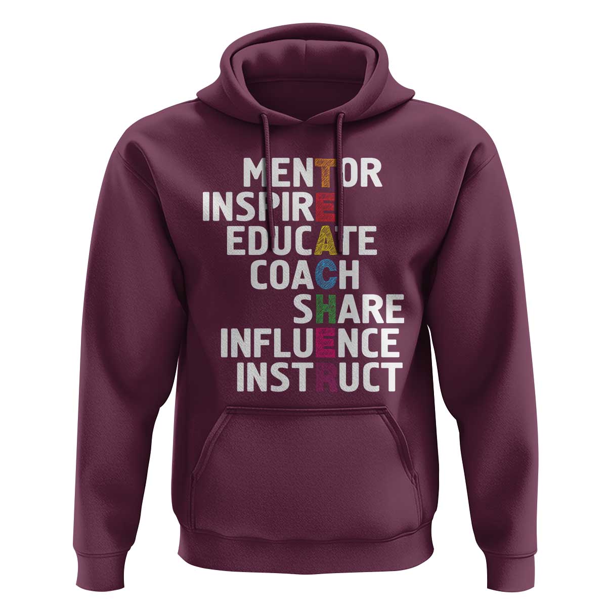 Inspirational Educator Teacher Hoodie Back To School Mentor Coach - Wonder Print Shop