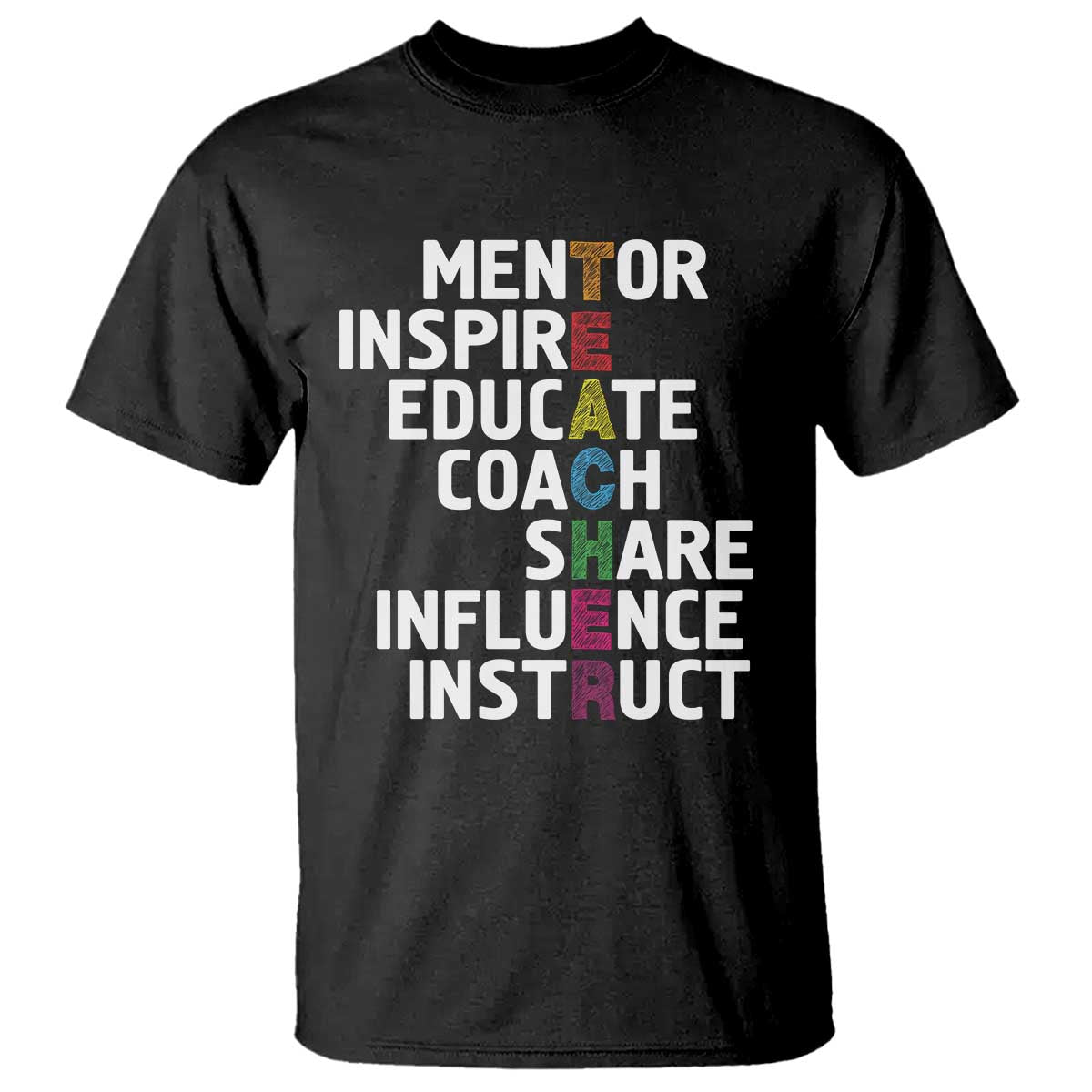 Inspirational Educator Teacher T Shirt Back To School Mentor Coach - Wonder Print Shop