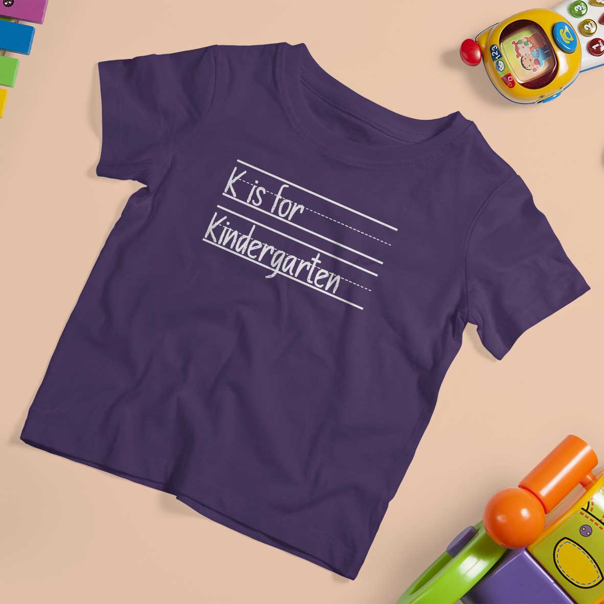 K Is For Kindergarten T Shirt For Kid Back To School Board Kinder Squad - Wonder Print Shop