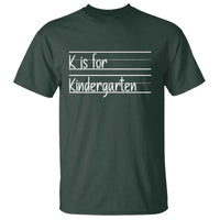 K Is For Kindergarten T Shirt Back To School Board Kinder Squad - Wonder Print Shop
