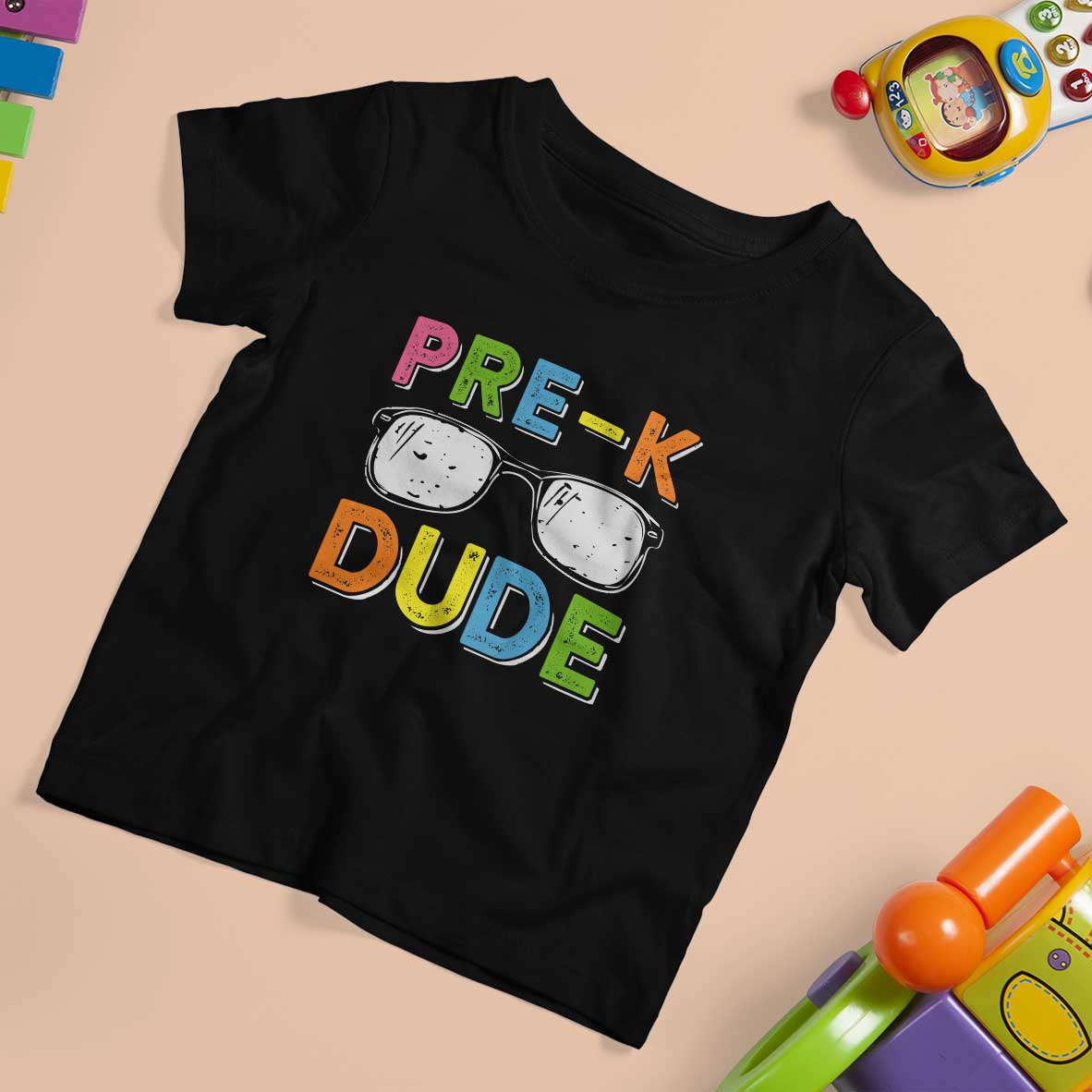 Pre-K Dude T Shirt For Kid First Day Of School Glasses Nerd - Wonder Print Shop