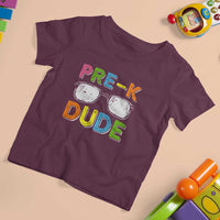 Pre-K Dude T Shirt For Kid First Day Of School Glasses Nerd - Wonder Print Shop
