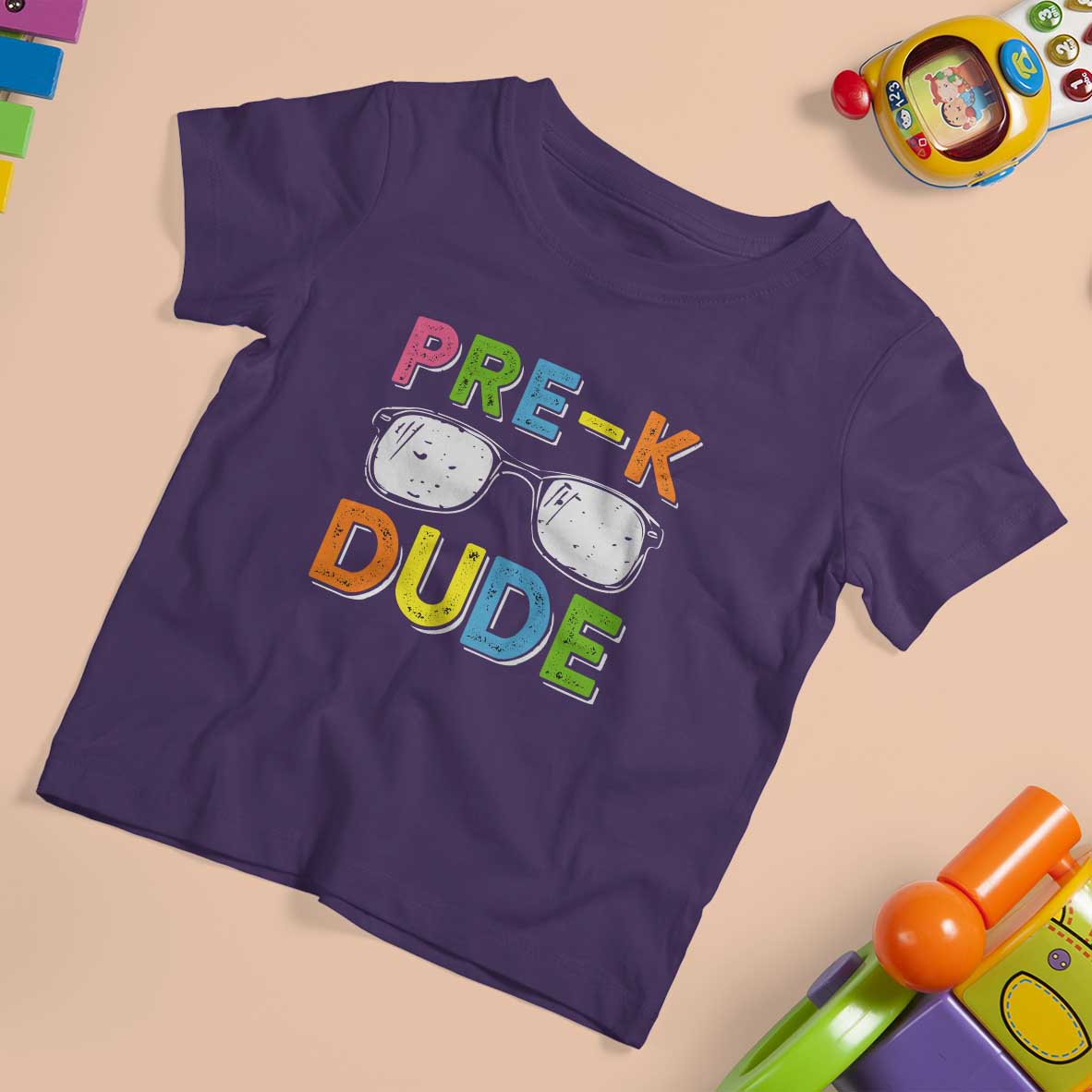 Pre-K Dude T Shirt For Kid First Day Of School Glasses Nerd - Wonder Print Shop