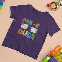 Pre-K Dude T Shirt For Kid First Day Of School Glasses Nerd - Wonder Print Shop