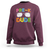 Pre-K Dude Sweatshirt First Day Of School Glasses Nerd - Wonder Print Shop