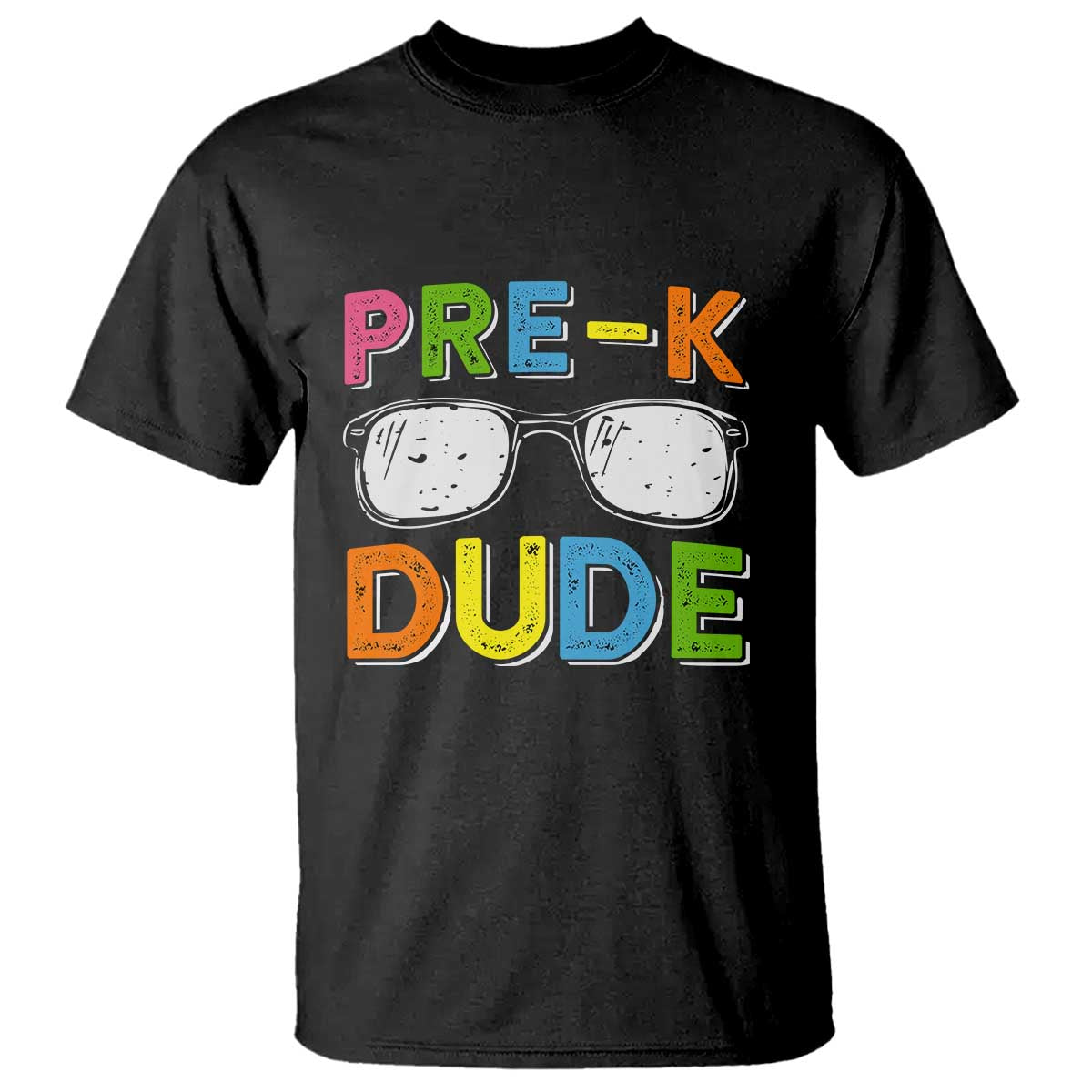 Pre-K Dude T Shirt First Day Of School Glasses Nerd - Wonder Print Shop