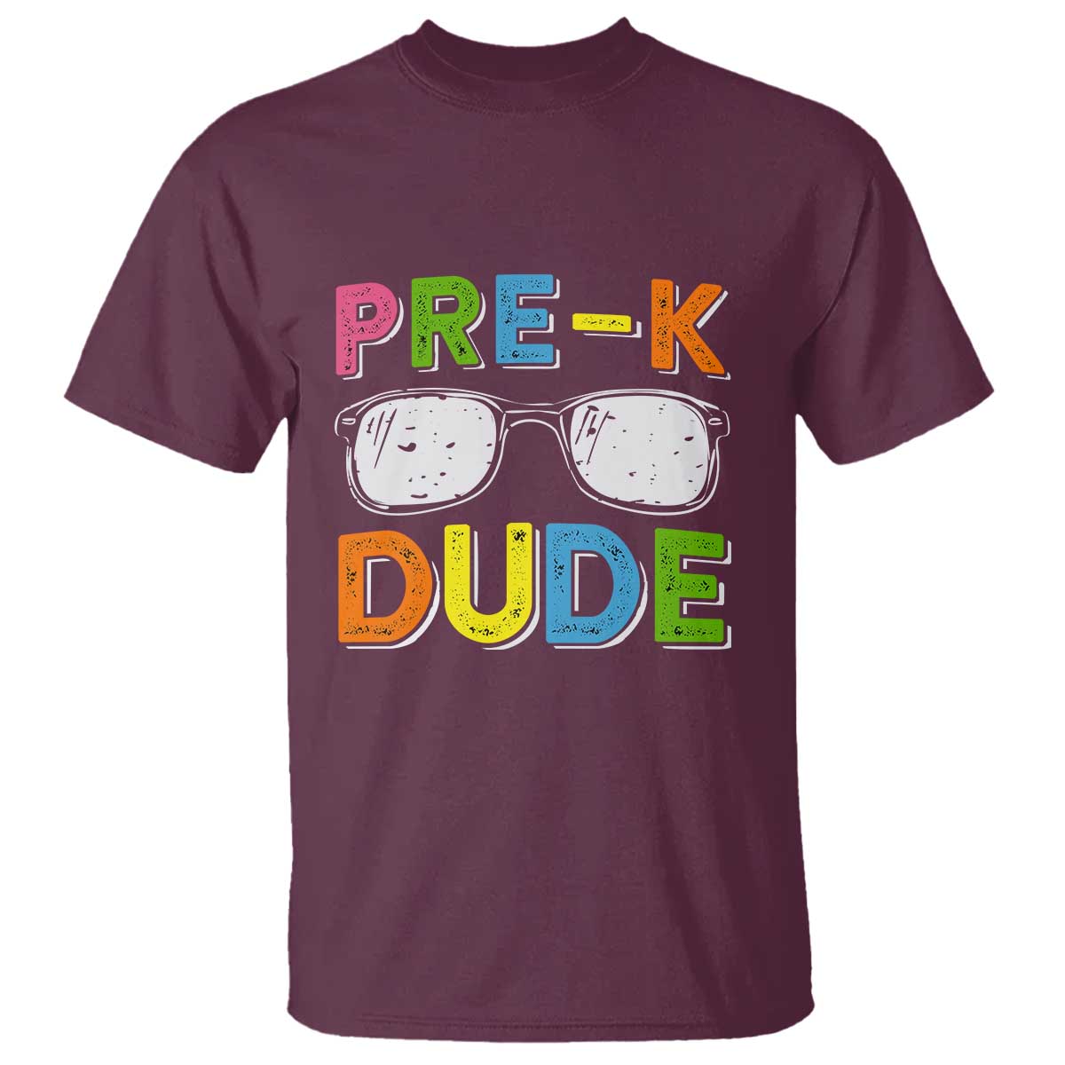 Pre-K Dude T Shirt First Day Of School Glasses Nerd - Wonder Print Shop