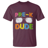 Pre-K Dude T Shirt First Day Of School Glasses Nerd - Wonder Print Shop