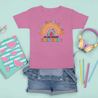 We Are Hungry For Learning T Shirt For Kid Back To School Rainbow Caterpillar Apple - Wonder Print Shop