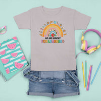 We Are Hungry For Learning T Shirt For Kid Back To School Rainbow Caterpillar Apple - Wonder Print Shop