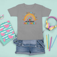 We Are Hungry For Learning T Shirt For Kid Back To School Rainbow Caterpillar Apple - Wonder Print Shop
