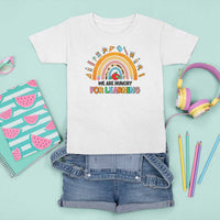 We Are Hungry For Learning T Shirt For Kid Back To School Rainbow Caterpillar Apple - Wonder Print Shop