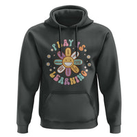 Play Is Learning Hoodie Teachers Inspirational Retro Groovy Daisy - Wonder Print Shop
