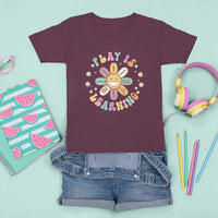 Play Is Learning T Shirt For Kid Teachers Inspirational Retro Groovy Daisy - Wonder Print Shop