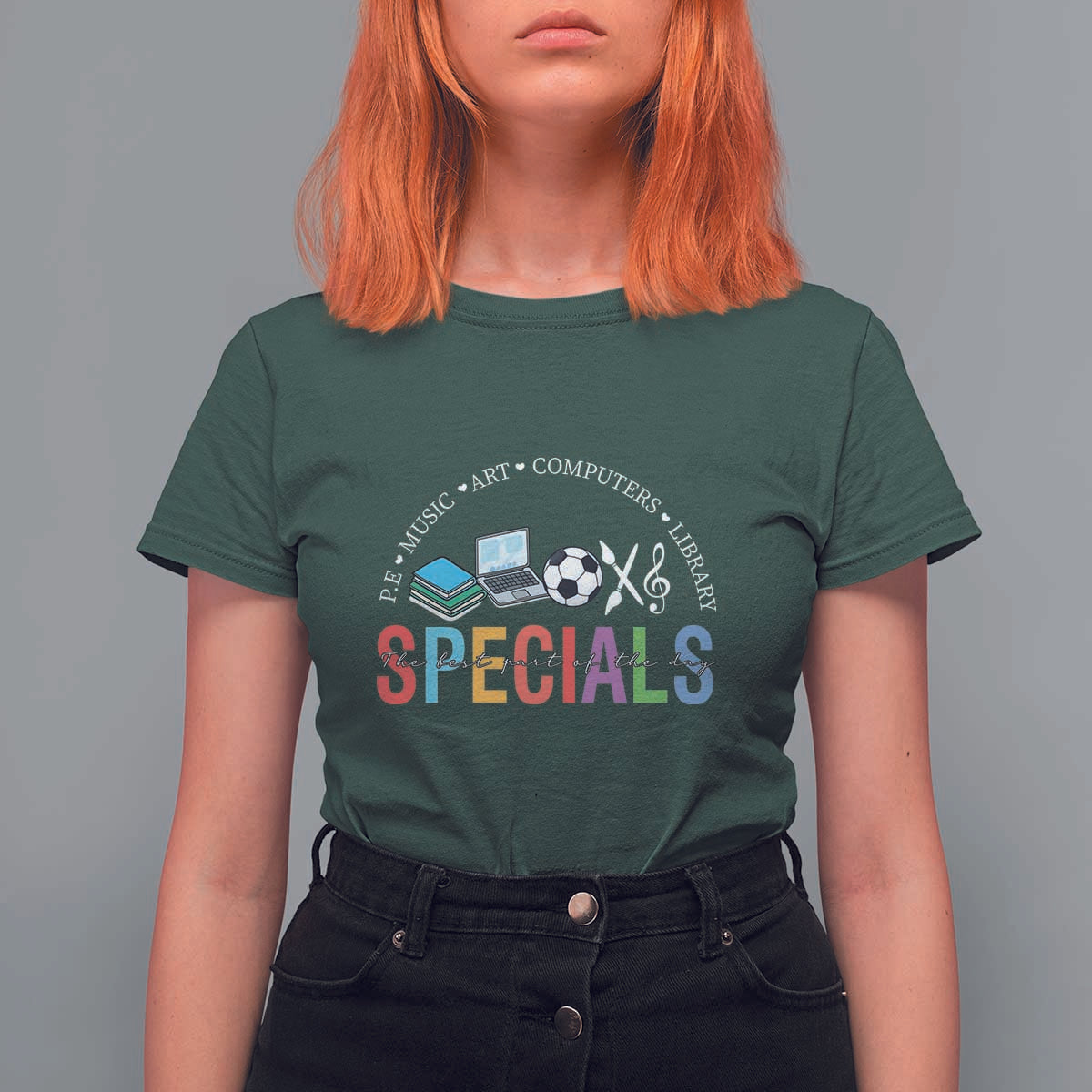 Special Teacher T Shirt For Women School Subjects The Best Part Of The Day - Wonder Print Shop