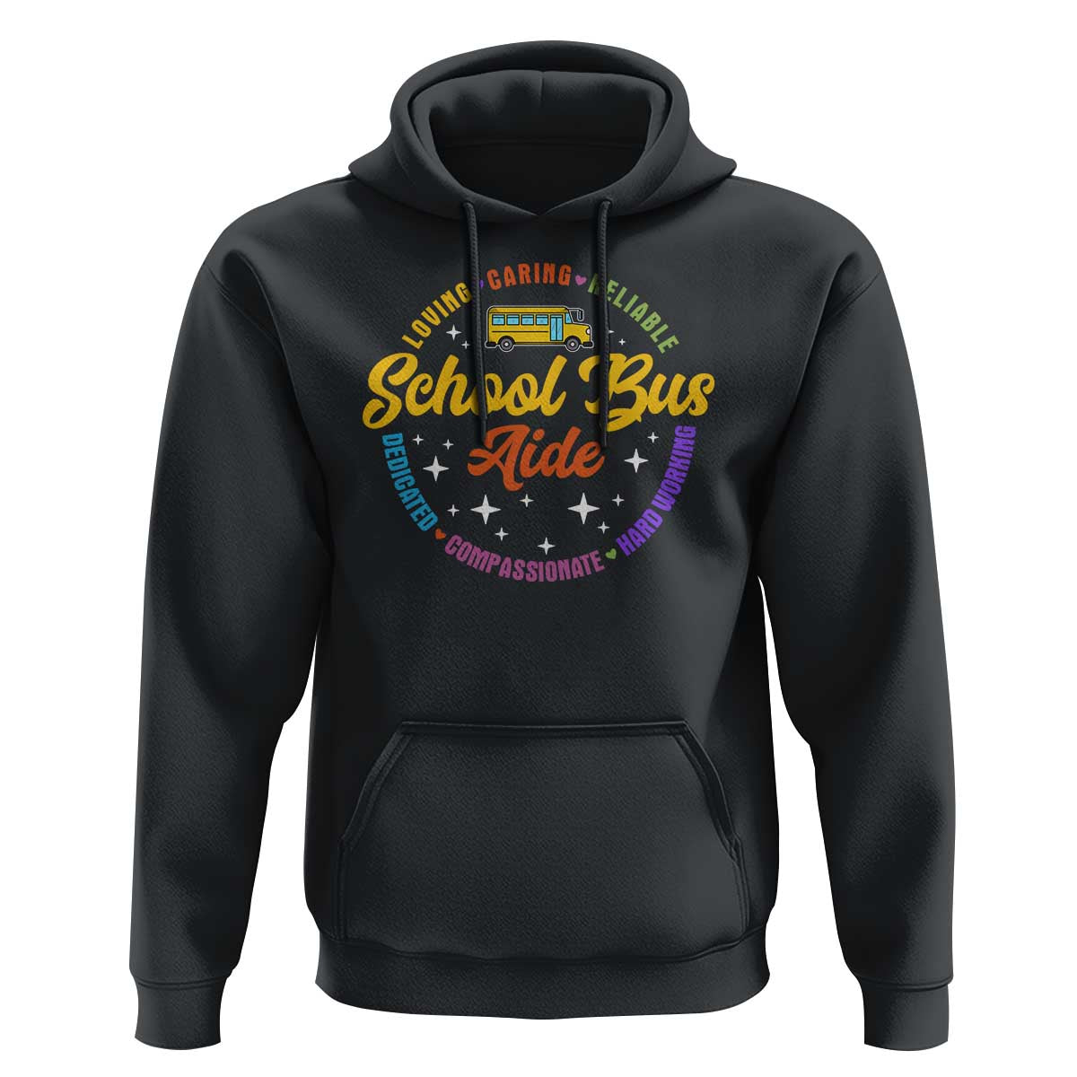 School Bus Aide Hoodie Back To School Matching Group Squad - Wonder Print Shop