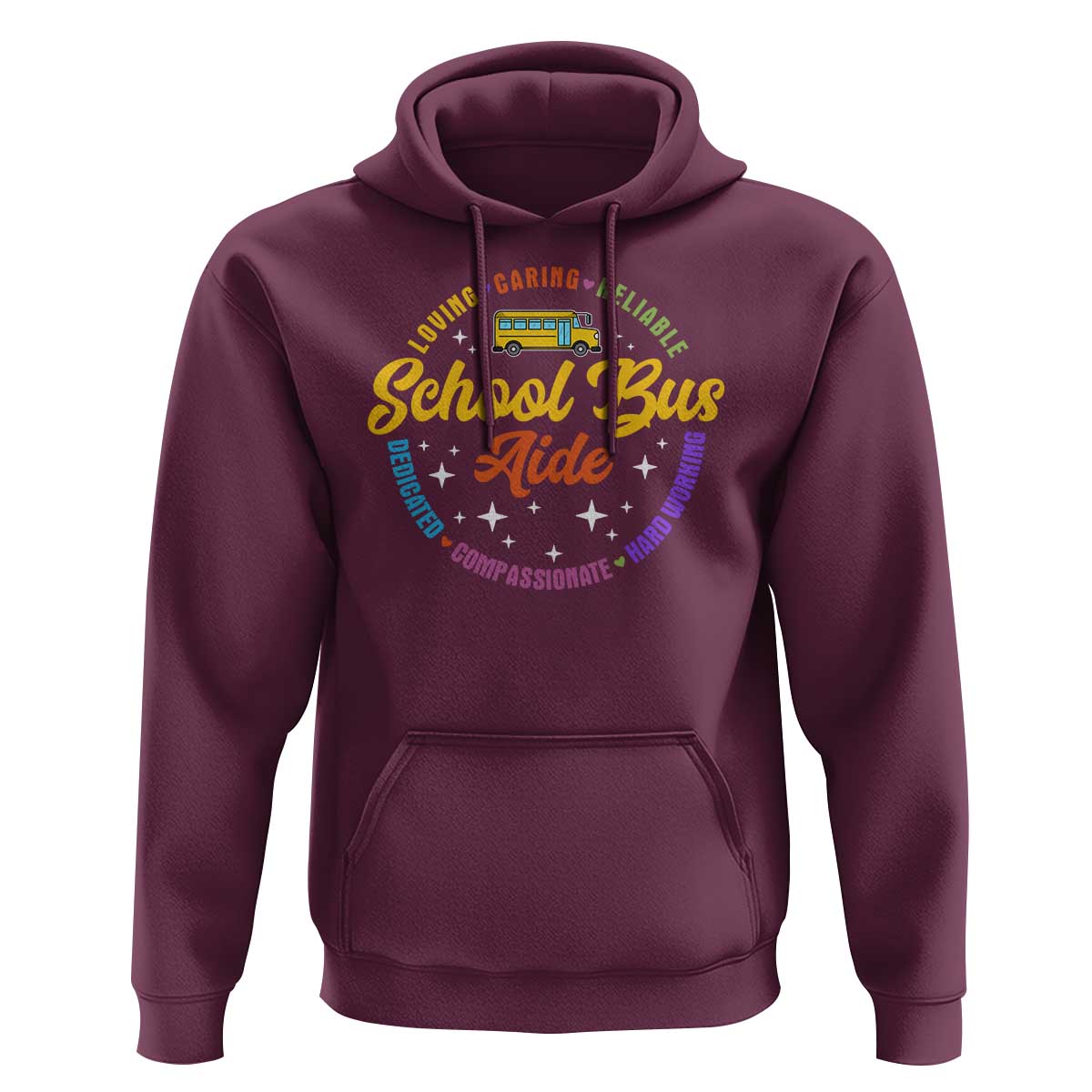 School Bus Aide Hoodie Back To School Matching Group Squad - Wonder Print Shop
