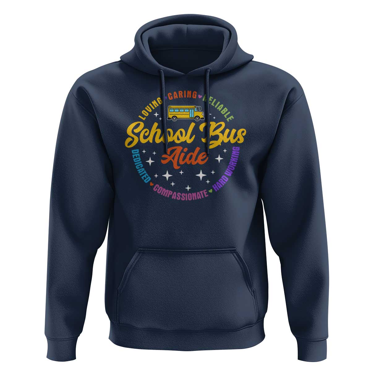 School Bus Aide Hoodie Back To School Matching Group Squad - Wonder Print Shop