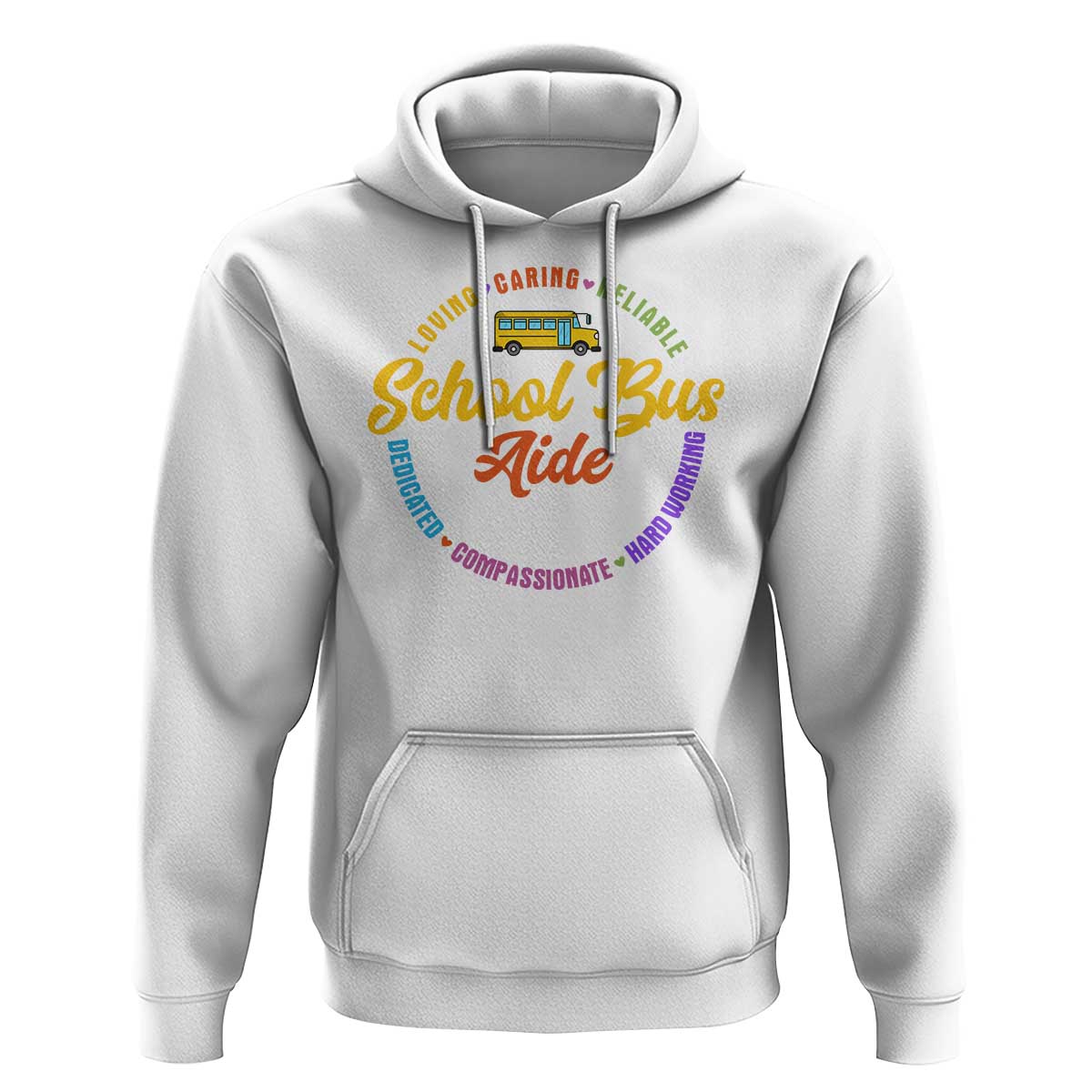 School Bus Aide Hoodie Back To School Matching Group Squad - Wonder Print Shop