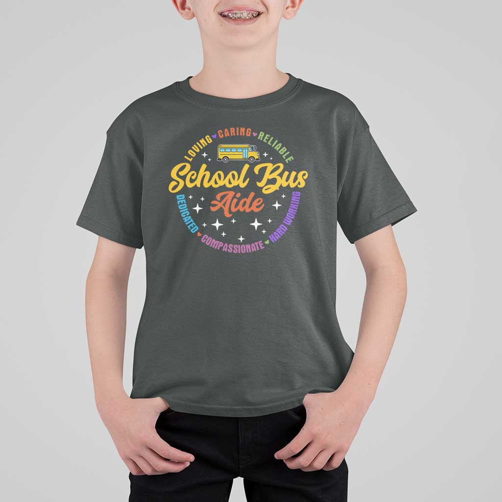 School Bus Aide T Shirt For Kid Back To School Matching Group Squad - Wonder Print Shop
